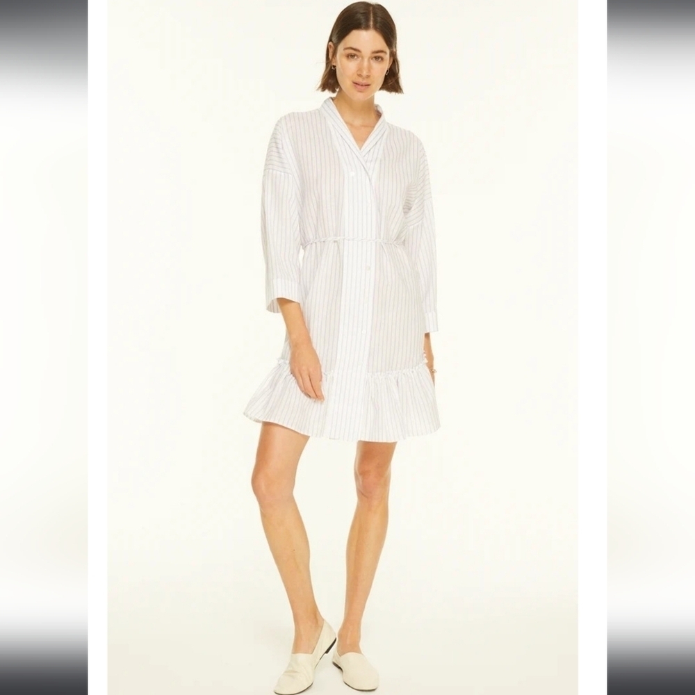 NWT! Harshman, Nebbi Caftan, White And Lavender, Size XS, NEW! -$239 - Picture 7 of 7